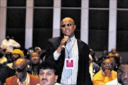 ATTENTIVE: Singer Steve Kekana with other artists during a meeting with President Jacob Zuma in Johannesburg yesterday. Pic: Peter Mogaki. 17/11/2009. © Sowetan.