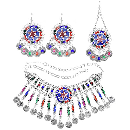 Title 6, Womens Fashion Tassel Necklace Three-piece Sui...
