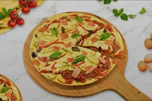 Veg Cheese Omelette Pizza [12 Inches]