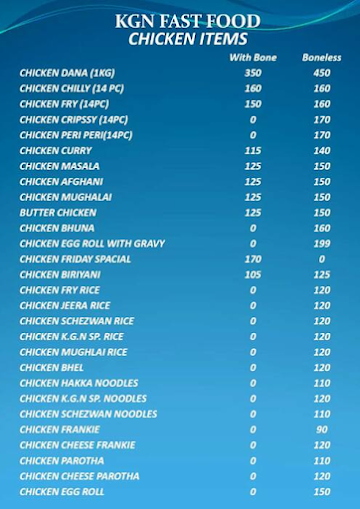 Bharat Kgn Egg Food menu 