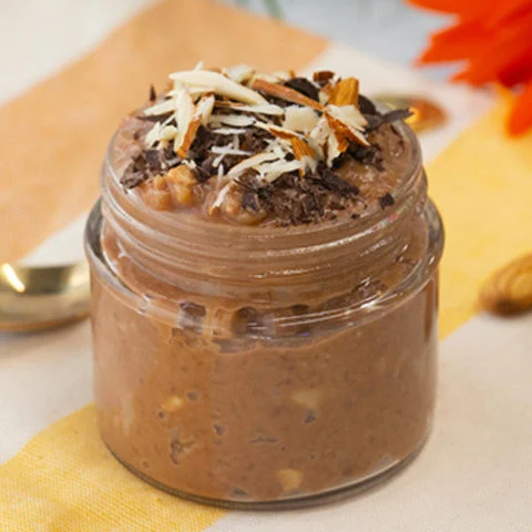 Chocolate Nutty Dates Pudding