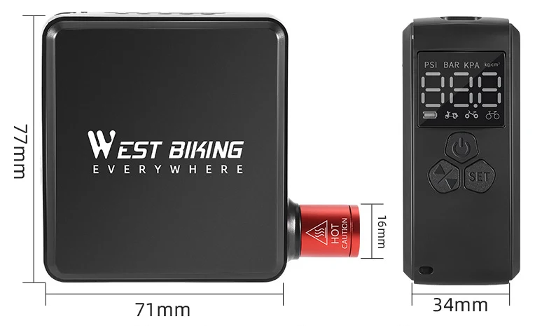 Mini Elektrische Bandenpomp Draagbaar Hoge Druk Amerikaanse Franse Ventiel Racefiets Mountainbike Fietsbanden Snel Oppompen
