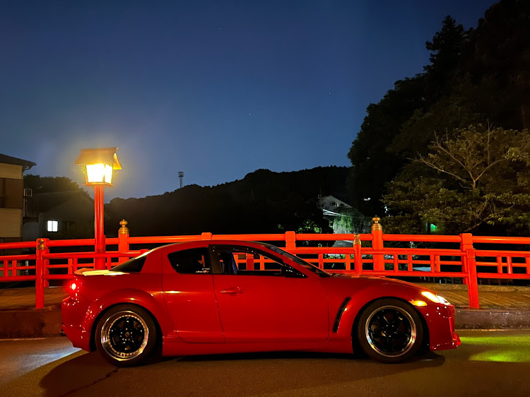 RX-8のRX8好き・低そうで低くない少し低い車・MT車楽しい！・夜ドライブ・温泉♨️に関するカスタム事例の投稿画像7枚目