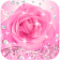 Thème rose de diamant rose icon