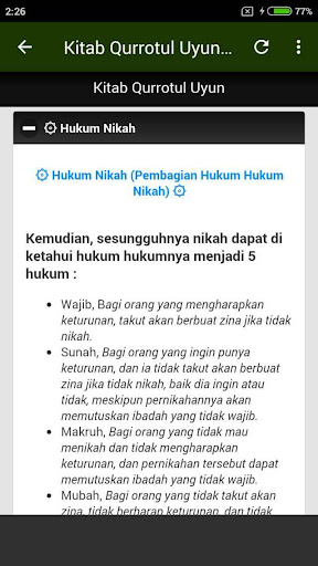 Kitab Qurrotul Uyun - Terjemahan