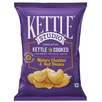 KETTLE CHIPS MATURE CHEDDAR & RED ONION 113GM