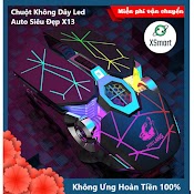 Chuột Không Dây Gaming Led Siêu Đẹp Free Wolf X13 Premium Pin Sạc Dùng Siêu Trâu Chuột Máy Tính Không Dây Đẹp