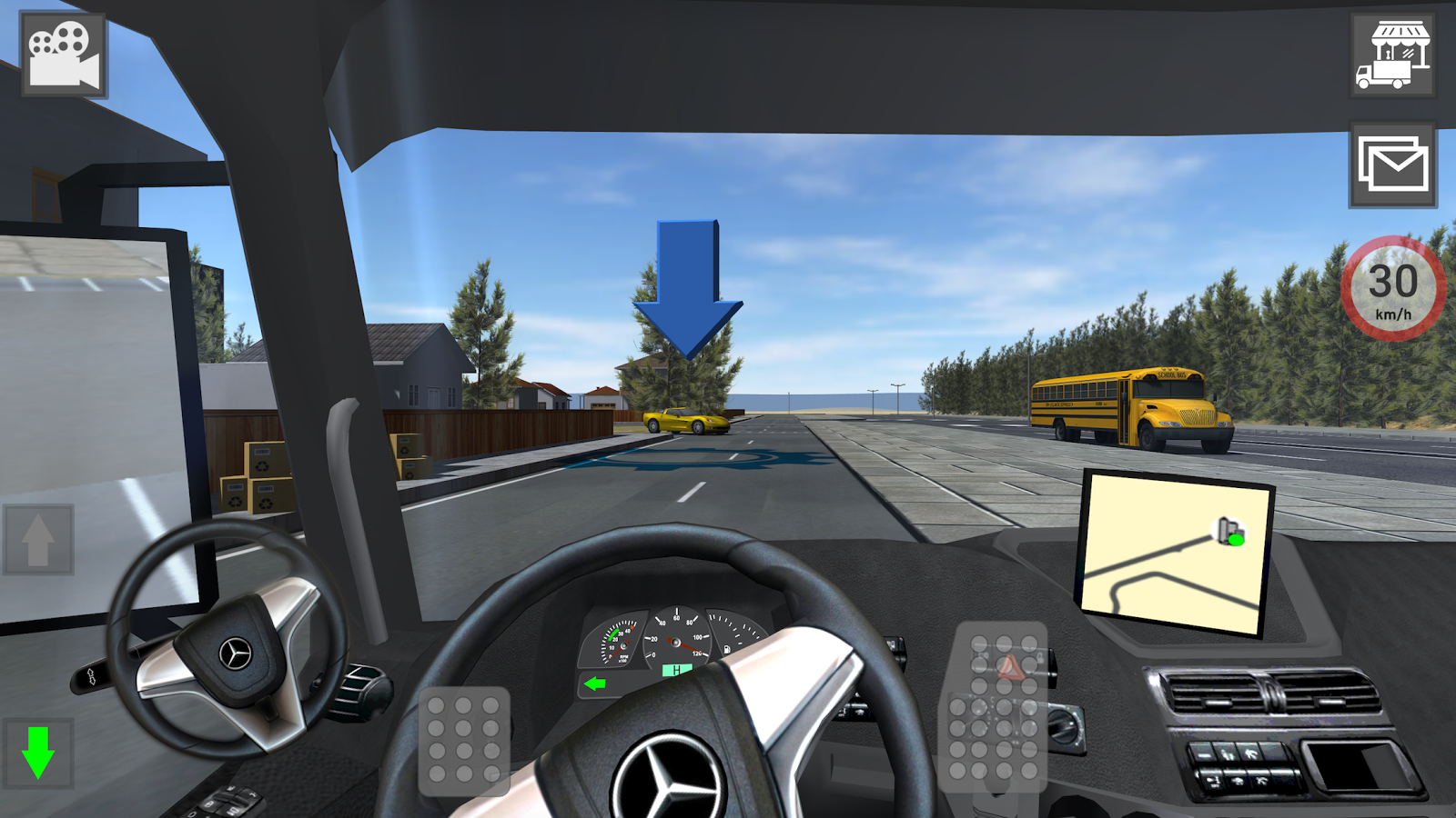   GBD Mercedes Truck Simulator- 스크린샷 