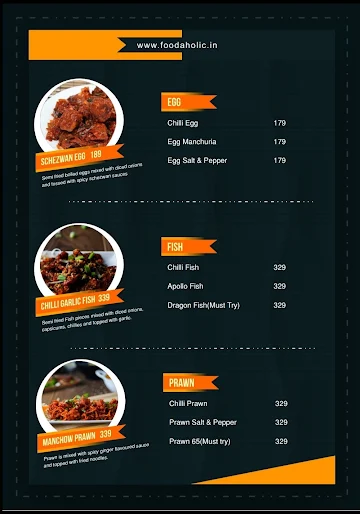 Foodaholic menu 