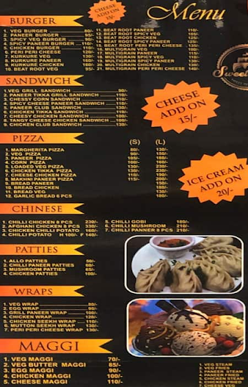 Sweet Teeth menu 