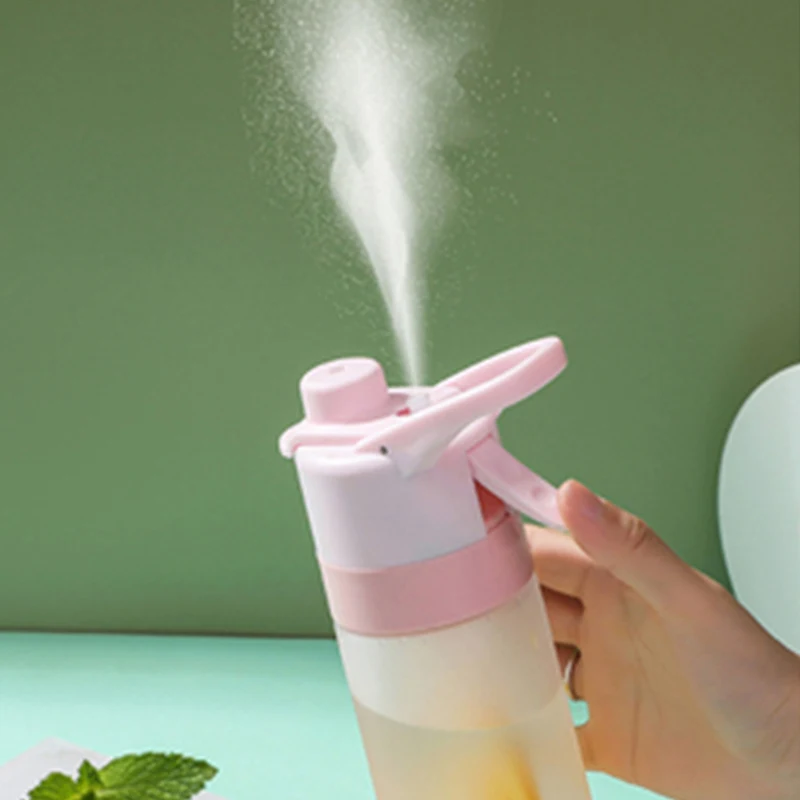Spray Water Bottle For Outdoor Sport and Fitness Large Capacity Spray Bottle Drinkware Travel Bottles Great for Hydratio