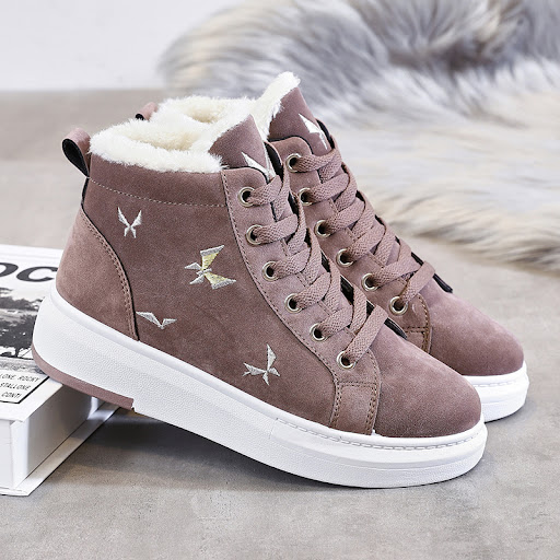 Title 2, Velvet sneakers velvet panel shoes offer comfor...