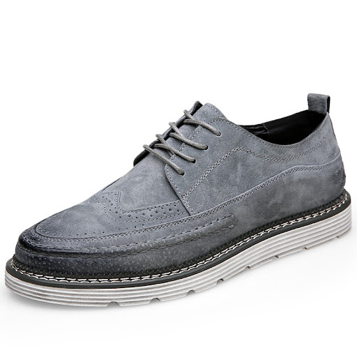 Title 5, European and American Suede Brogue Leather Shoes