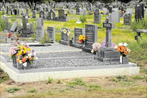 FINAL RESTING PLACE: The Ekurhuleni council is considering alternatives to single graves such as cremation, mausoleums and burying three people on top of one another PHOTO: Eugene Coetzee