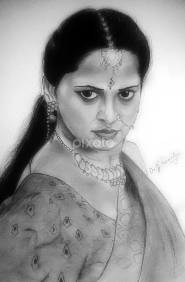 Devasena #baahubali movie #anushka shetty | All Drawing | Drawing | Pixoto
