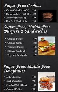 Zeugar Sugar Free menu 4