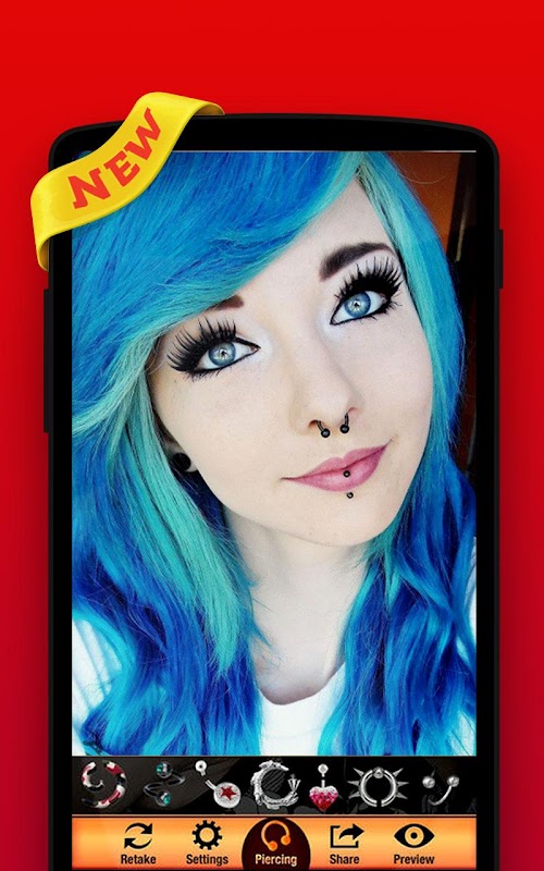 Android application Body Piercing Photo Editor screenshort
