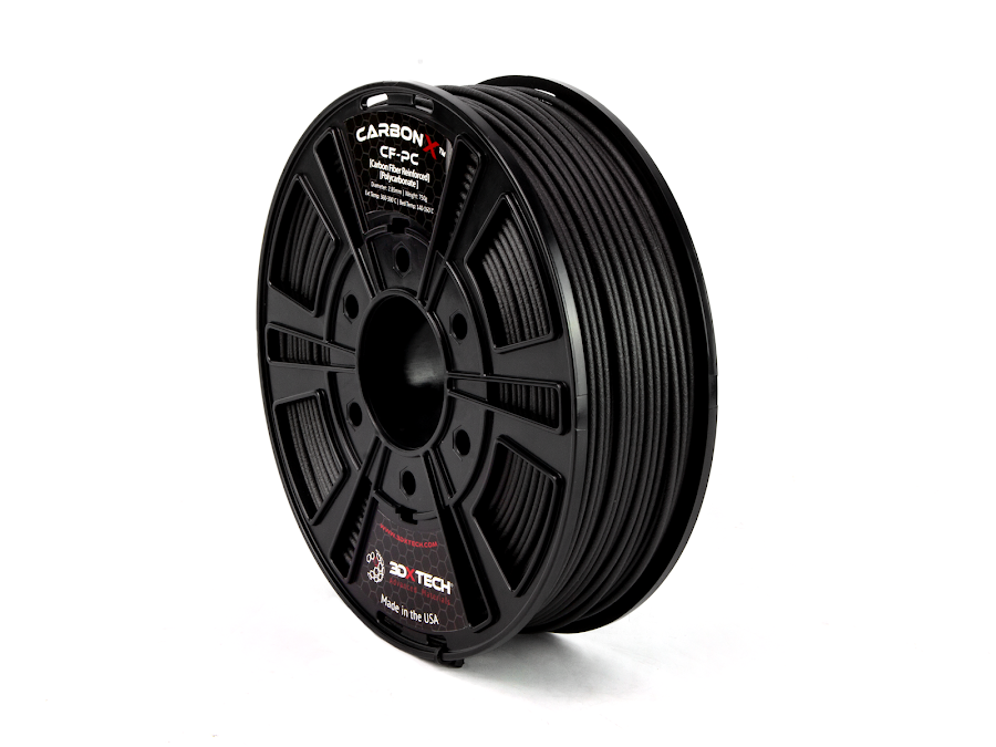 3DXTech CarbonX Black ezPC+CF Filament - (0.75kg) 1.75mm