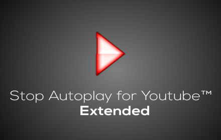 Stop Autoplay for Youtube™ Extended small promo image