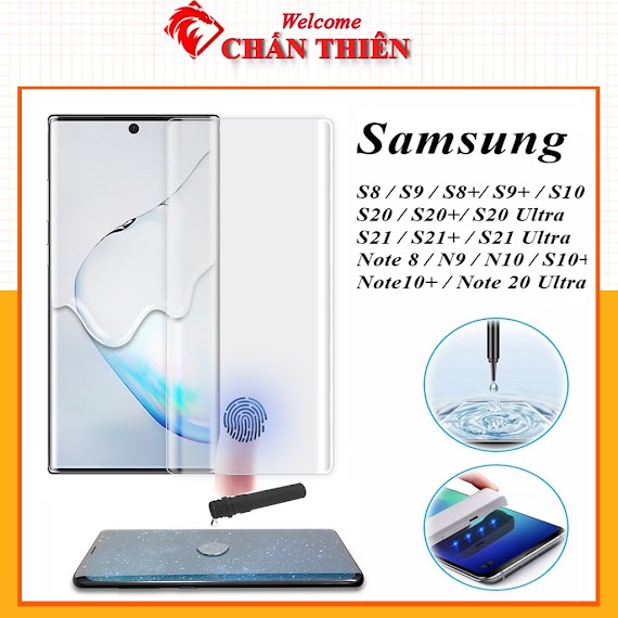 Kính Cường Lực Samsung Note 8 Note 9 Note 10+ Note 20 Ultra Note 10 S22 S21 S20+ S10+ S9+ S8+ S8 S9 S10 5G Màn Cong Uv