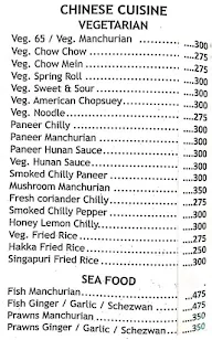 Sannidhi Family Restaurant menu 2