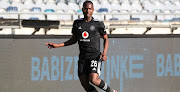 Bandile Shandu of Orlando Pirates during the DStv Premiership 2021/22 football match between Orlando Pirates and Swallows FC at Orlando Stadium.