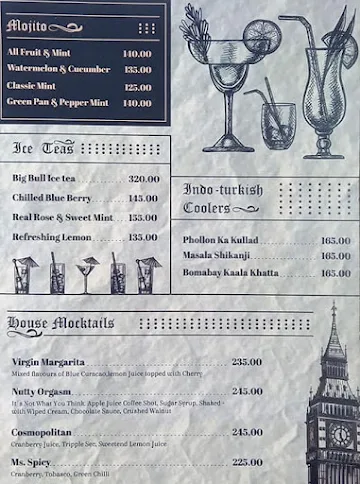 Lloyd's House menu 