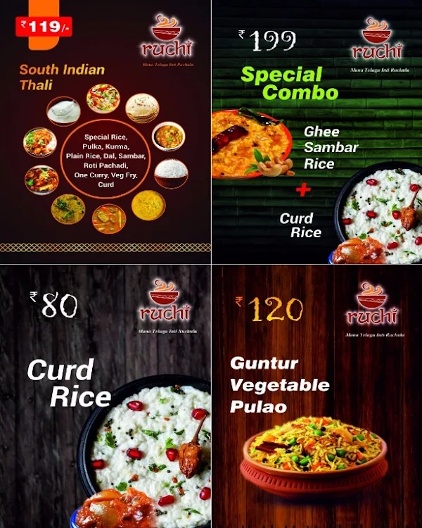 Ruchi Curries Point menu 