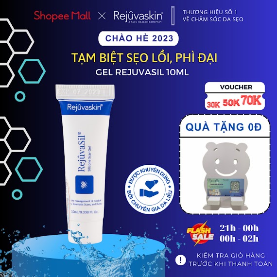 Kem Xoá Sẹo Dạng Gel Xoá Sẹo Lôi, Seo Phi Đai Rejuvaskin Rejuvasil 10Ml