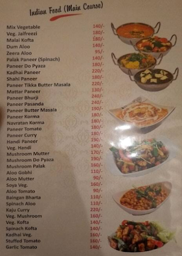 Topiwala Restaurant menu 