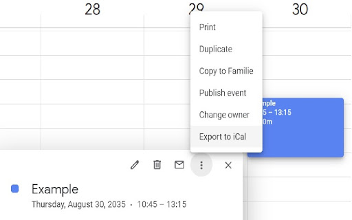 Toolset for Google Calendar™