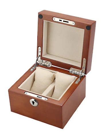 Massief Houten Horlogebox Twee Stuk - 3