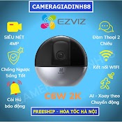 Camera Trong Nhà Wifi, Xoay 360, Độ Nét Cao Ezviz C6W C6 4M 2K C6N C6Tc C8C Chính Hãng Bh 24Th