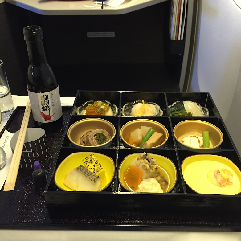 a tray of food on a table