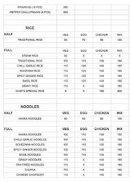 New Noodle King menu 3