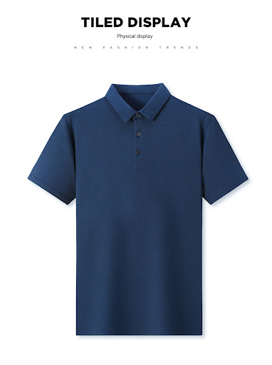 Title 2, Summer Mens Solid Color Waffle Short-sleeved T...