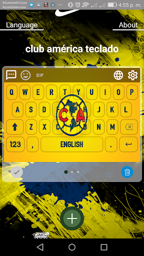 teclado club américa