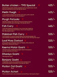 The Mughal Secret menu 1