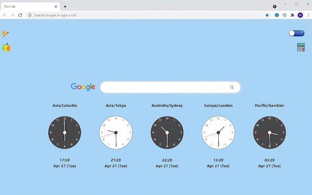 World Clock with Sticky Notes & Calculator chrome extension