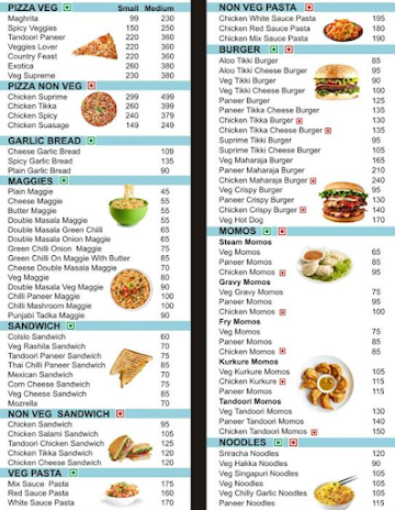 Ronnie's Cafe And Grill menu 