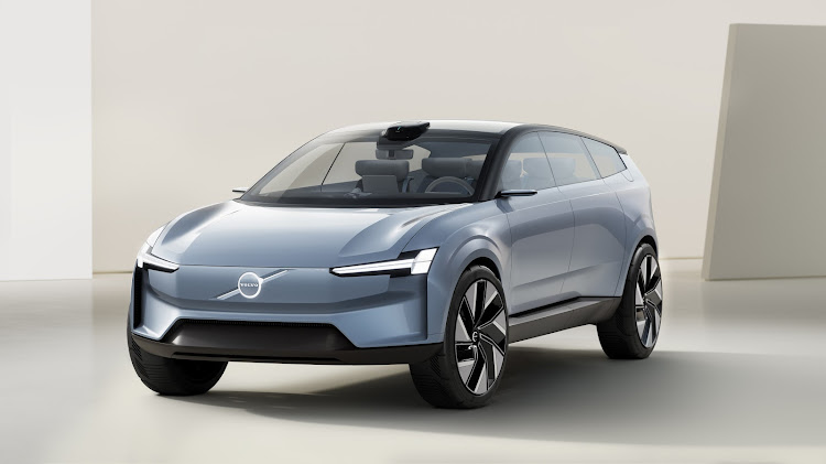 Welcome to Volvo’s future: the Concept Recharge electric car. Picture: SUPPLIED