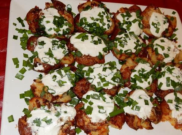 Roasted Smashed and loaded potatoes_image