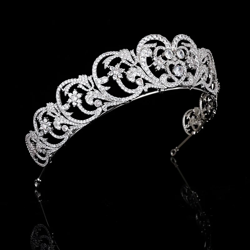Bruids Kroon Sieraden met Zirkonia Steentjes Trouw Accessoires Schittering voor de Bruid op Haar Mooiste Dag.