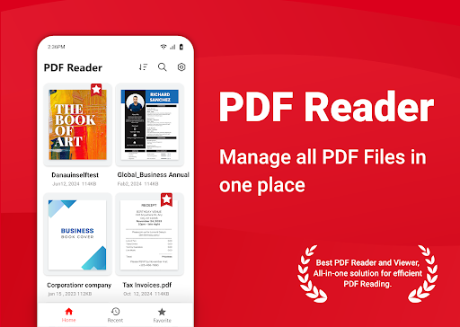 Screenshot PDF Reader - PDF Viewer App