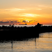 Darsena al tramonto di 