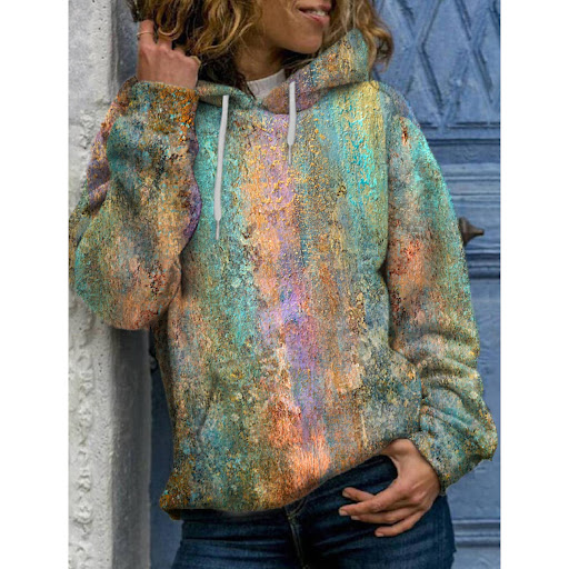 Title 5, 3D Sweatshirt Digital Printing Ladies Top