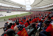 Supporters of the EFF flocked to Moses Mabhida Stadium in Durban on Saturday February 10 ahead of the general elections this year.  