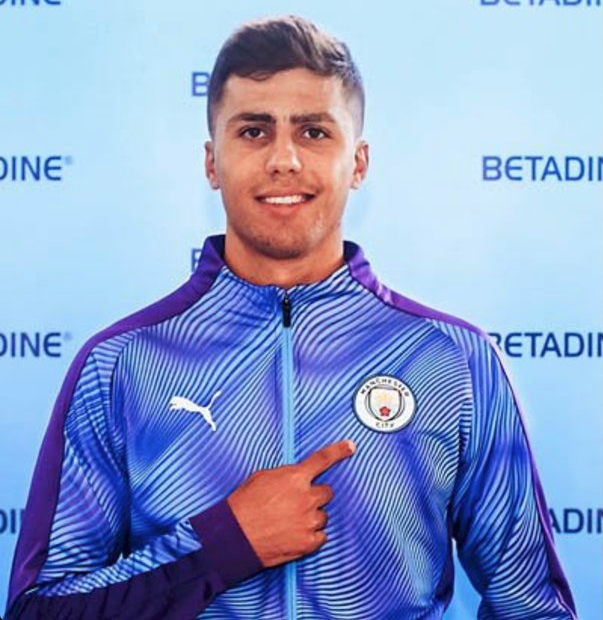 Manchester City's Rodri during his unveiling