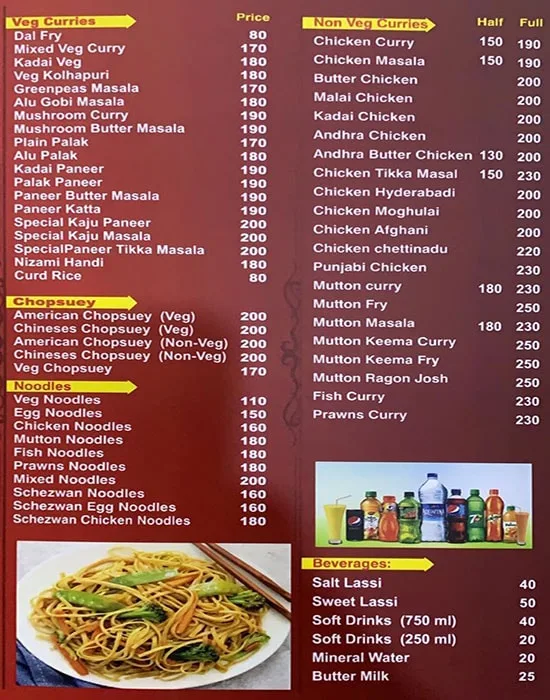 Mana Abhiruchi Restaurant Food Menu 3