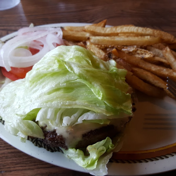 Great Swiss Mushroom Burger!